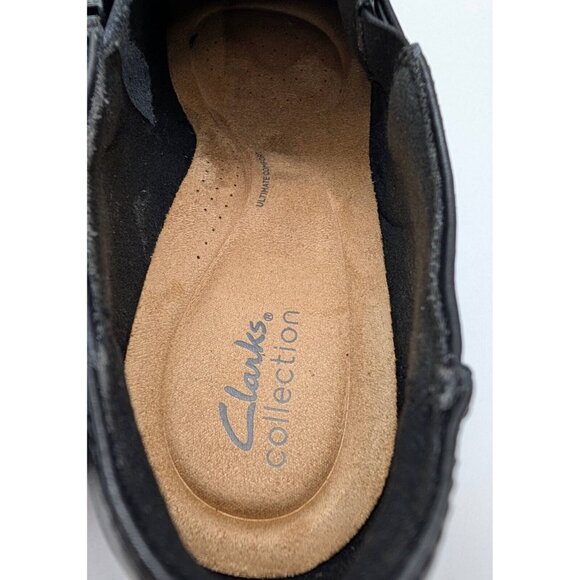Clarks Black Ankle Boots with Sleek Design - Picture 6 of 9